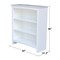 International Concepts Shaker Bookcase, 36"H, White SH08-3223A - alternate 6
